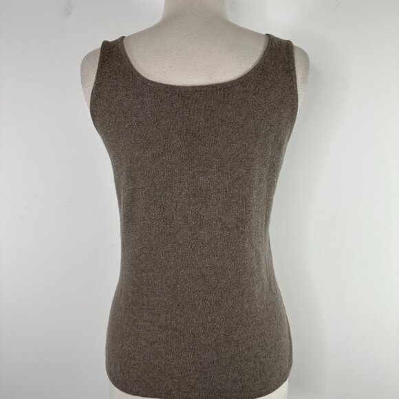 NWT Neiman Marcus 100% Cashmere 3pc Set: Cardigan/Top/Pant Size M/L Light Brown - Picture 11 of 16